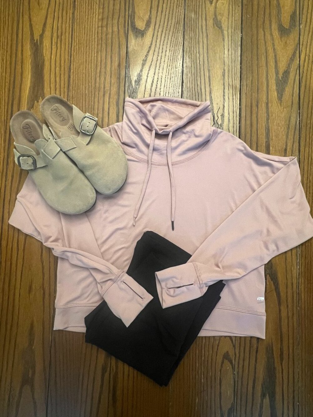Marika Mauve Soft Cowl Neck Boxy Pullover Small